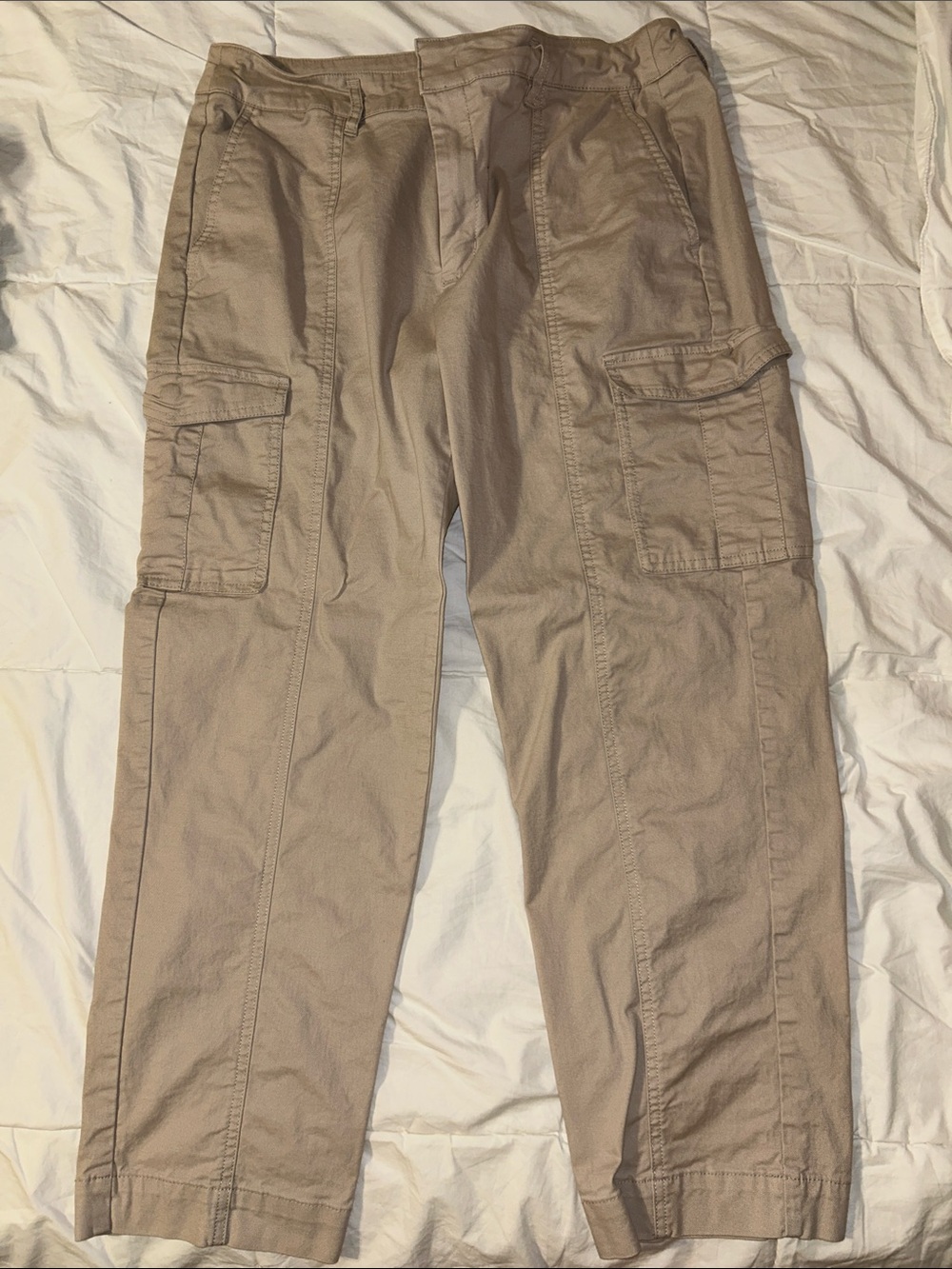 a new day Beige Cargo Pants with Side Pockets